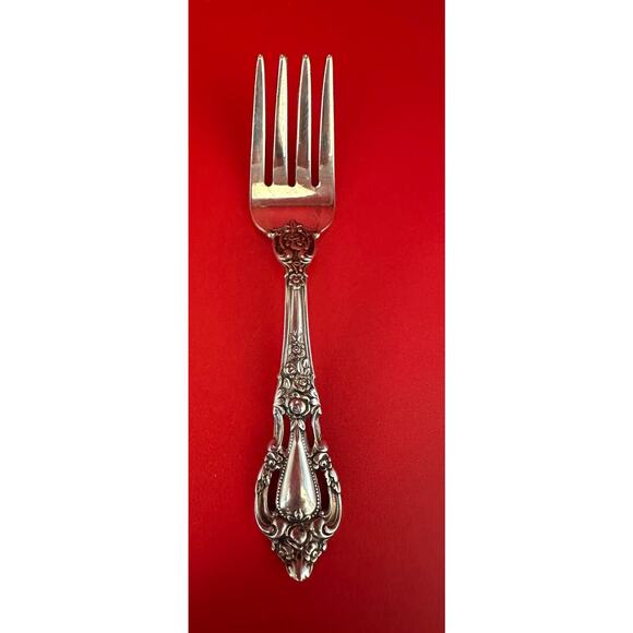 Lunt Eloquence Sterling Silver 2 Baby Child Fork Only Heirloom 4 1/4 in. 21 gram